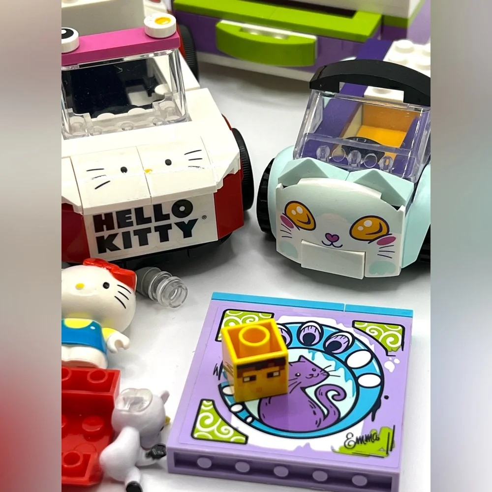 LEGO Building Blocks Pieces Misc Lot Mixed Incomplete Random Hello Kitty 15 oz - Picture 6 of 11